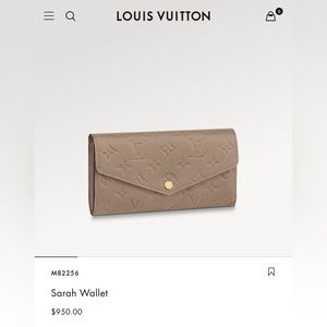 💎AUTHENTIC💎 Louis Vuitton Sarah wallet in Dovetail